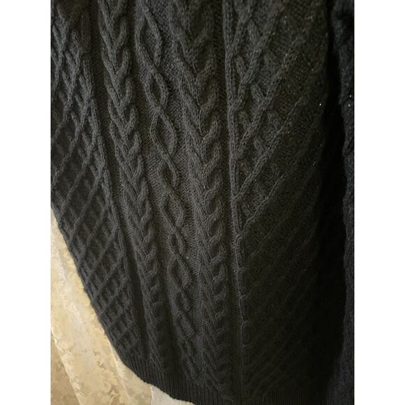 karen scott tops size large womens long sleeve Deep Blue light sparkling sweeter - Picture 7 of 9